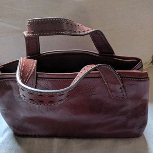 Vintage Fossil double handle satchel